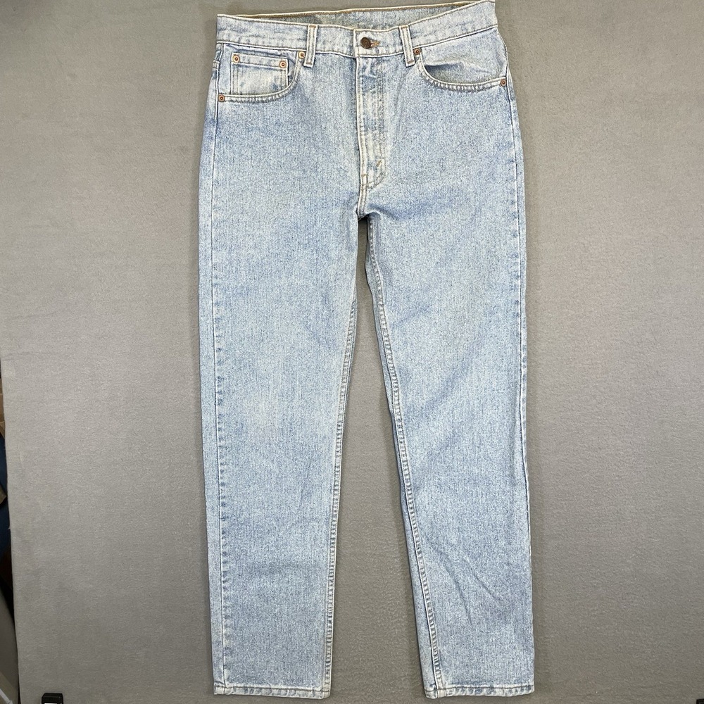 Vintage Levi’s 505 34x32 Light Wash Made USA 90s Regular Straight Jeans